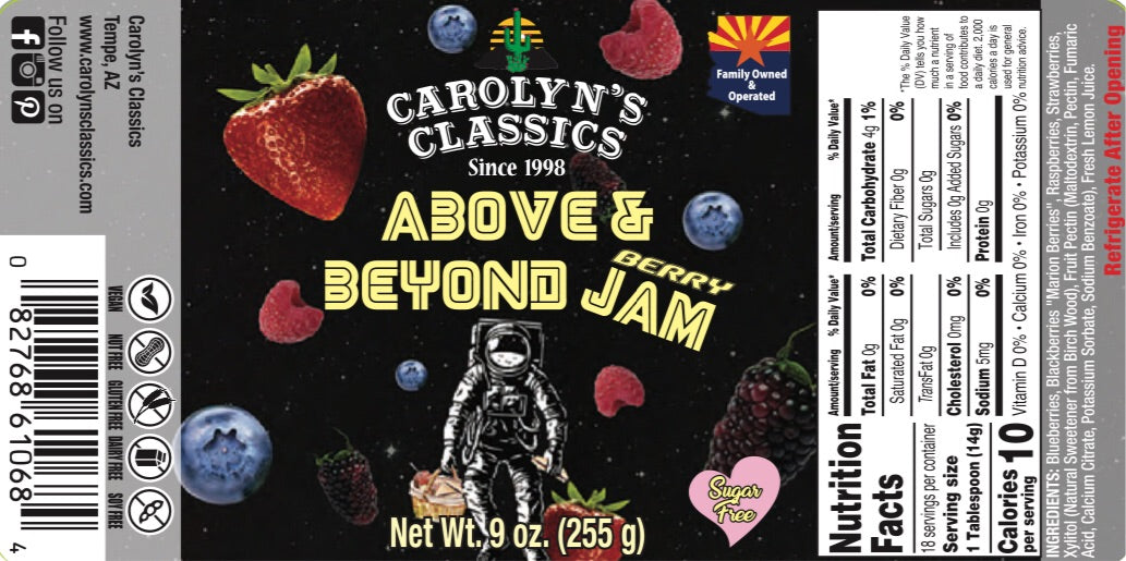 Sugar Free “Above & Beyond Berry Jam” carolynsclassics